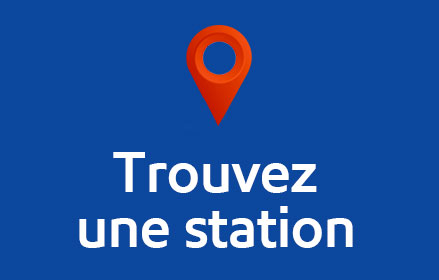 Image d’une carte générique avec un indicateur d'emplacement rouge.