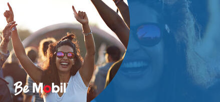 Women enjoying at a concert.